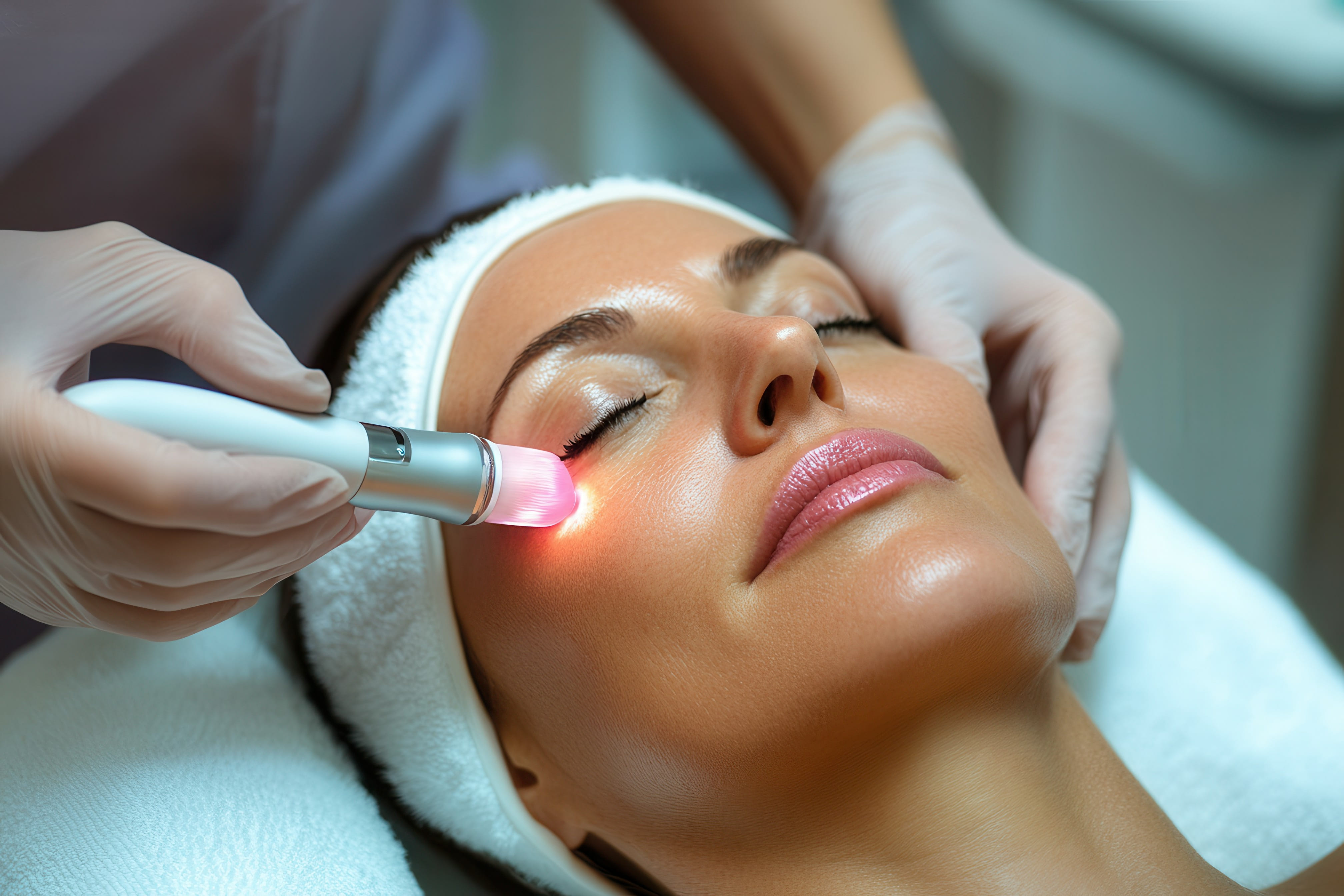 hydrating glow facial treatment vitamin c serum luxury spa